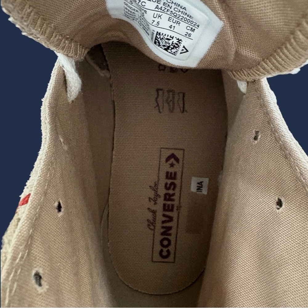 Converse Chuck 70 Crafted Mixed Material High-Tops Chuck Taylor Men’s 7.5 W 9.5 - Picture 12 of 13